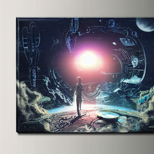 Jasper AI Art of Space Scene