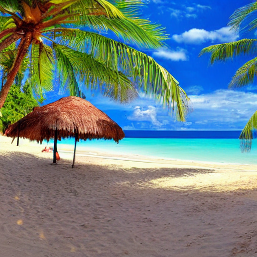 Jasper AI Art of Tropical Beach