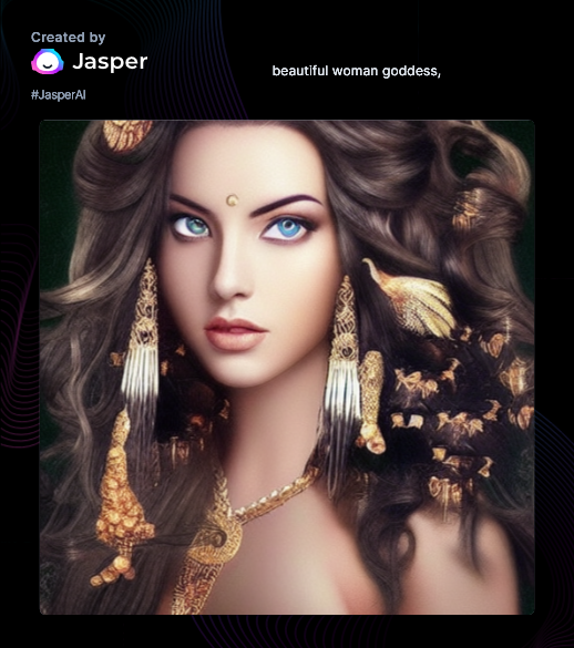 Jasper art generated image of a woman